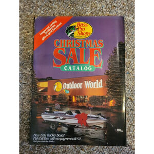 Vtg 1992 Bass Pro Shops Christmas Sale Catalog Outdoor Camping Fishing Paperback